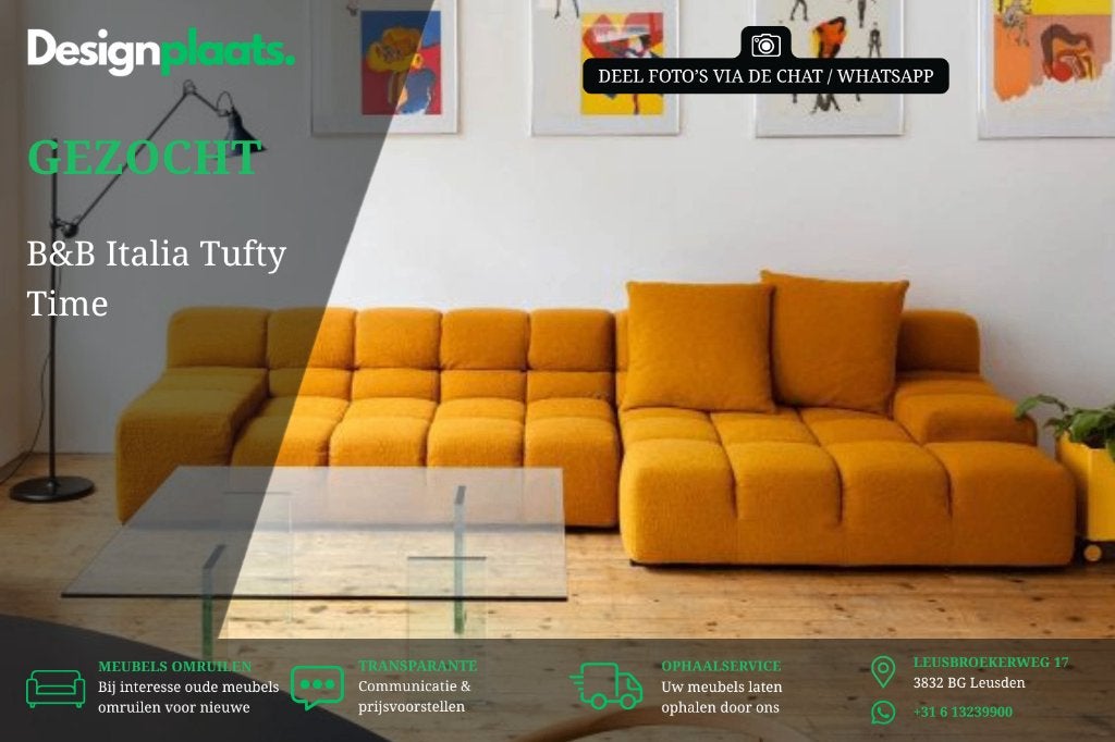 RECHERCHE: B&B Italia Tufty Time — Achat immédiat, Maison & Meubles, Canapés | Salons, Banc d'angle, Enlèvement ou Envoi