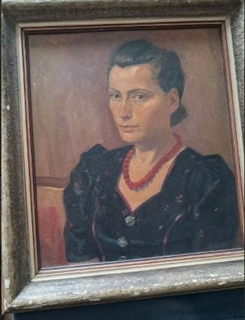 antiek tracht portret Prof. Weidlinger 1945 paneel, Antiquités & Art, Art | Peinture | Classique, Peinture à l'huile, Enlèvement