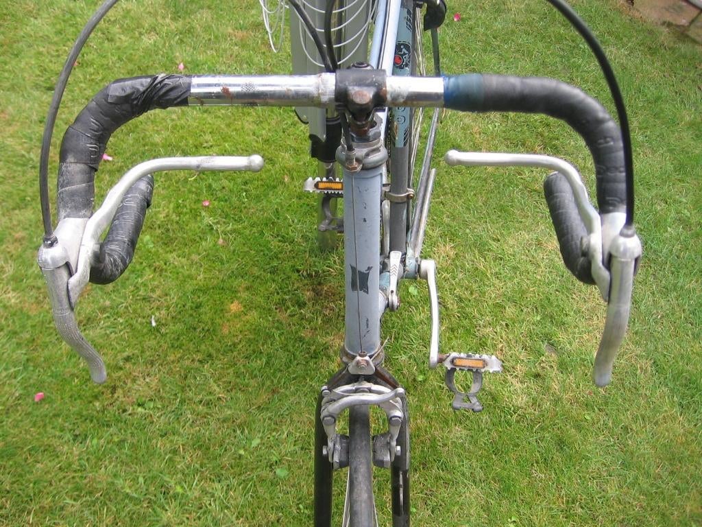 28 inch heel grote Ludo retro koersfiets , kader 63, Fietsen en Brommers, 28 inch, Gebruikt, Staal, Velgrem