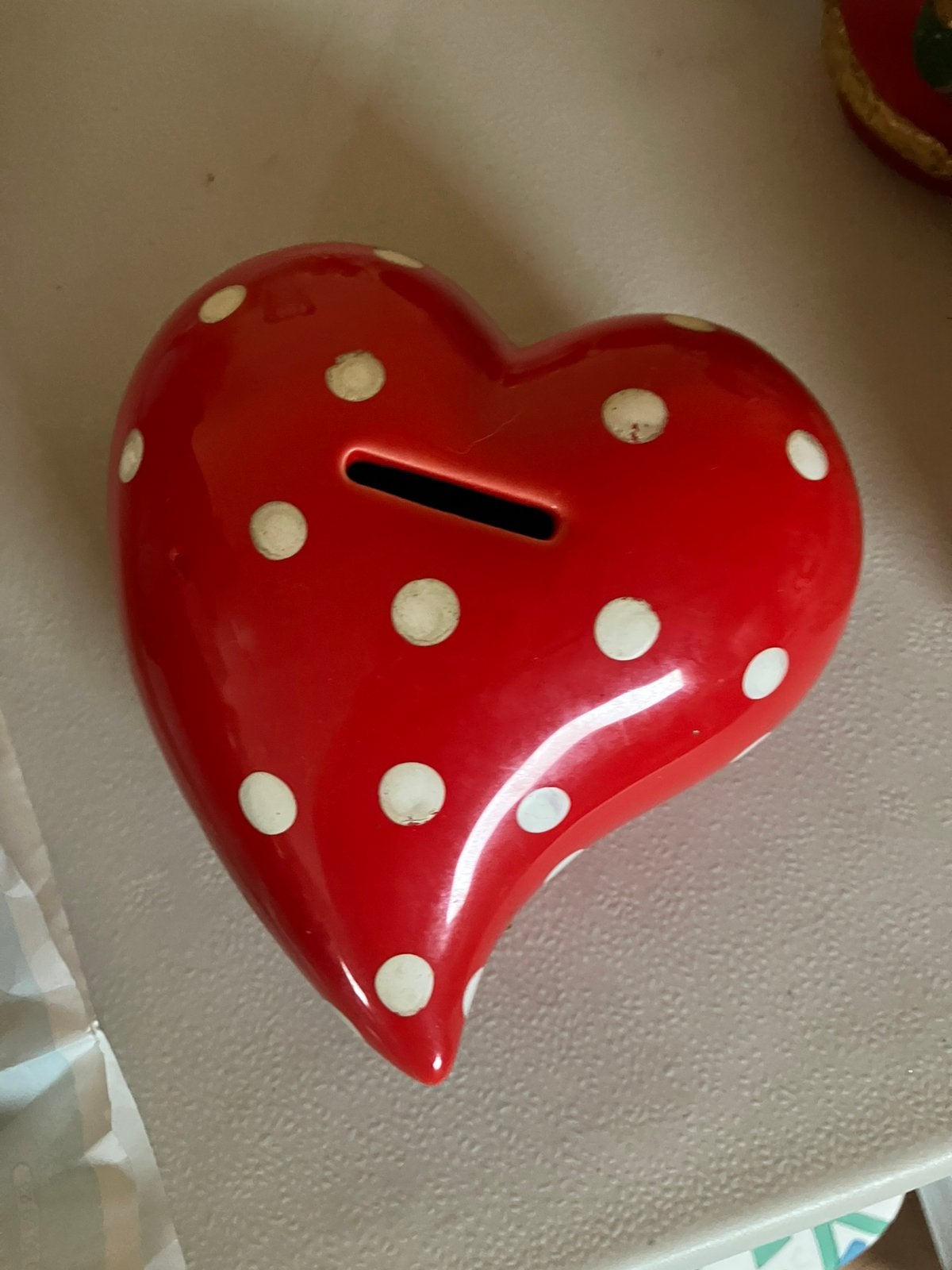 Spaarpot hartje, Verzamelen, Spaarpotten, Ophalen, Zo goed als nieuw