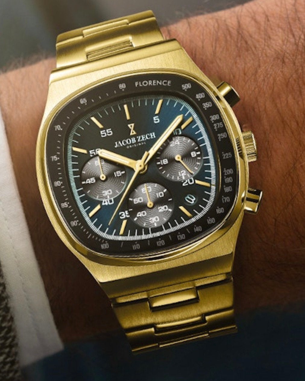 JACOB ZECH FLORENCE CHRONO VAUT399€! 💯%NOUVEAU !, Enlèvement ou Envoi, Neuf