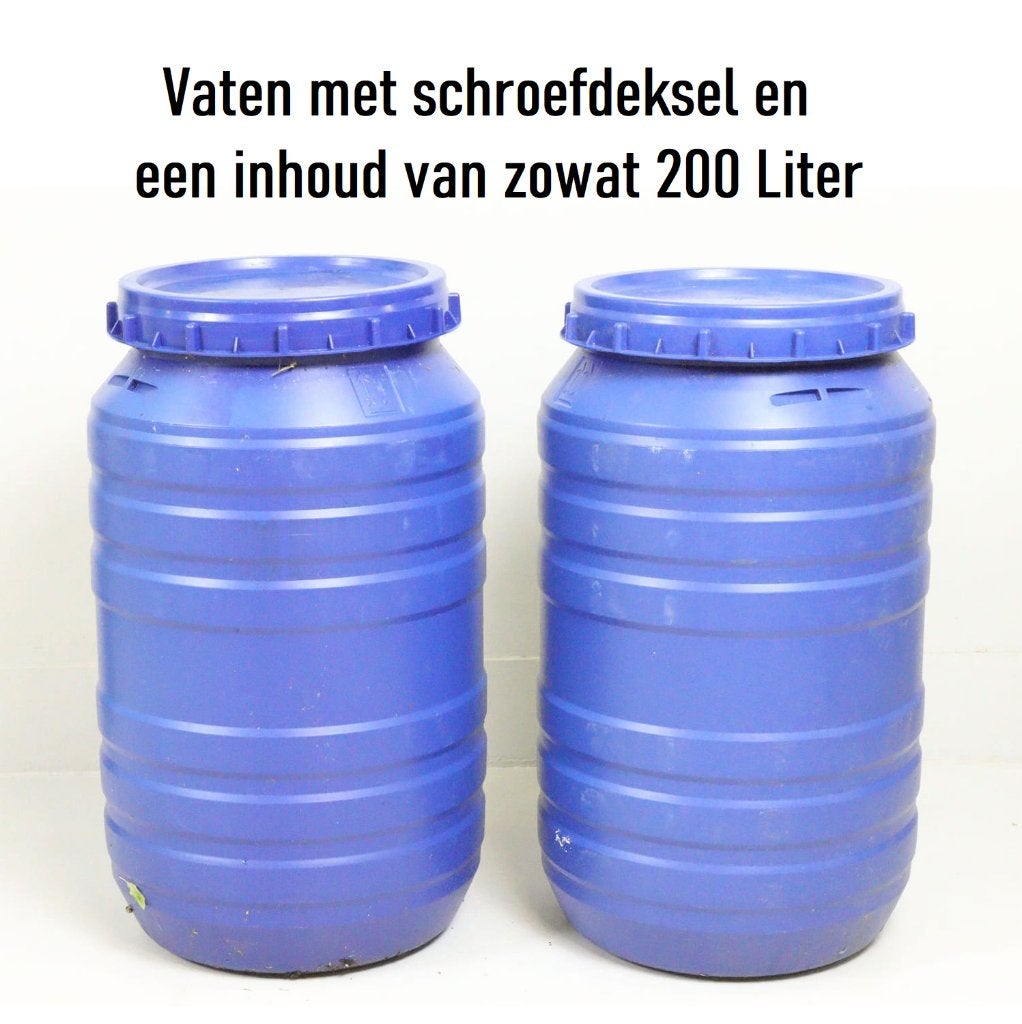 VAT - TON - OPSLAG - met DEKSEL - 200L, Tuin en Terras, Regentonnen, Ophalen, Zo goed als nieuw