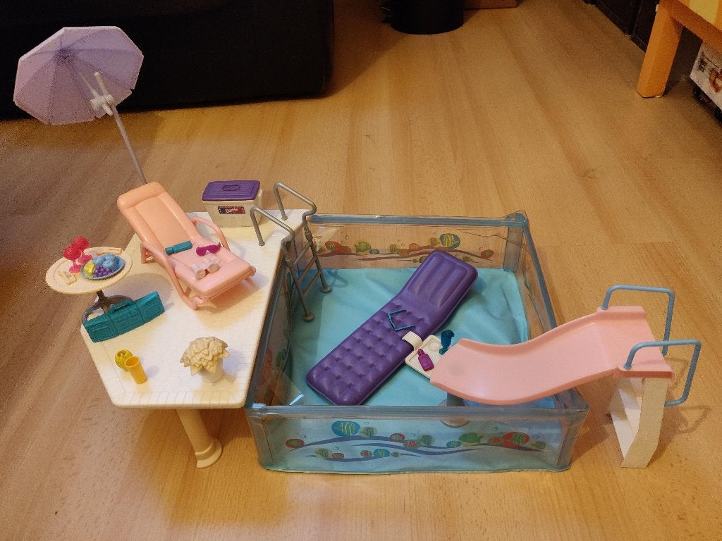 Barbie zwembad, Kinderen en Baby's, Speelgoed | Poppen, Ophalen, Gebruikt, Barbie