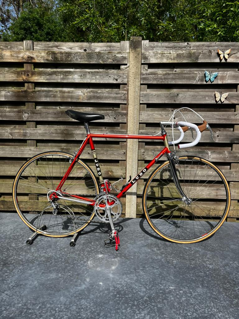 Vélo d'équipe Ludo Galli Safir 1981, Vélos & Vélomoteurs, 55 à 59 cm, Enlèvement, Frein sur jante, Années 60 ou plus récent