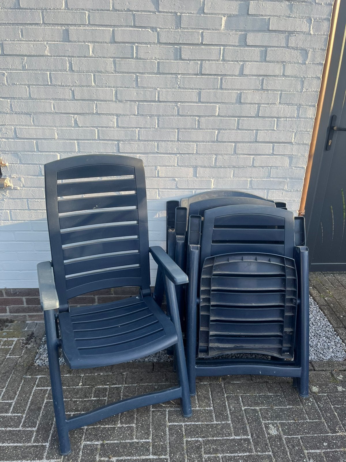 Terras stoelen, Ophalen, Gebruikt