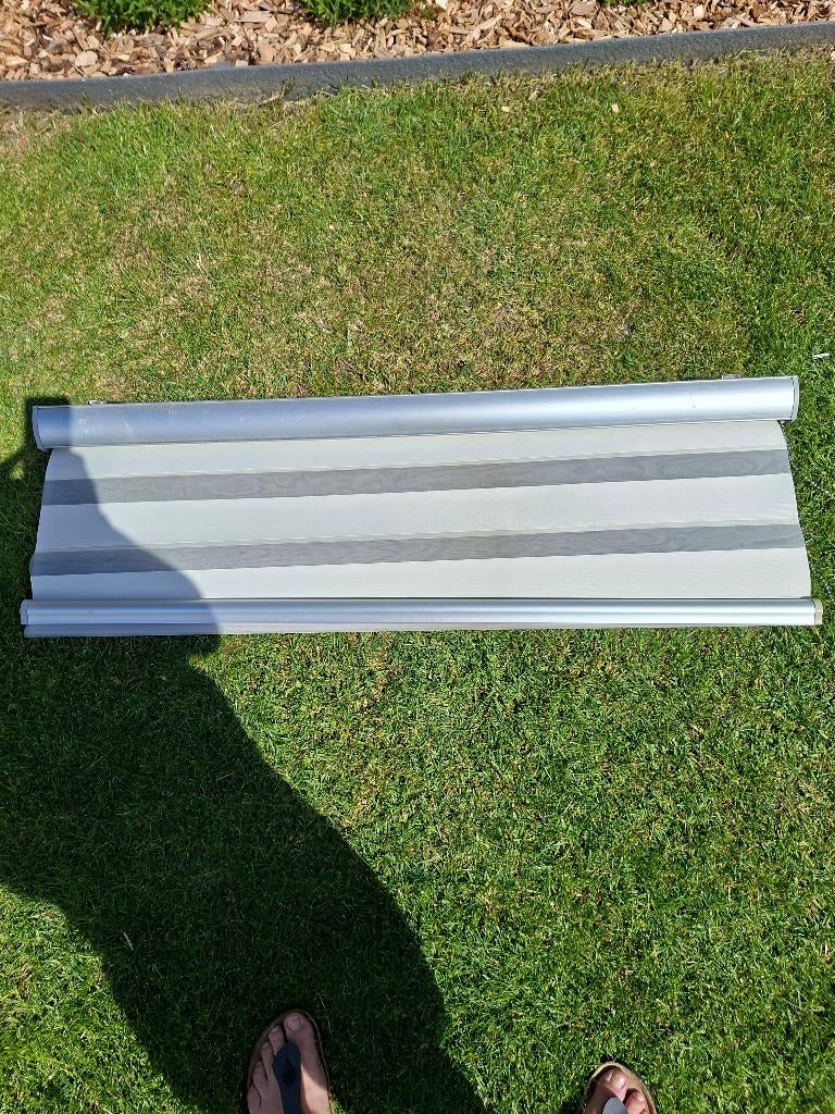 Duo rolgordijnen, Ophalen, Wit, Zo goed als nieuw, 200 cm of meer