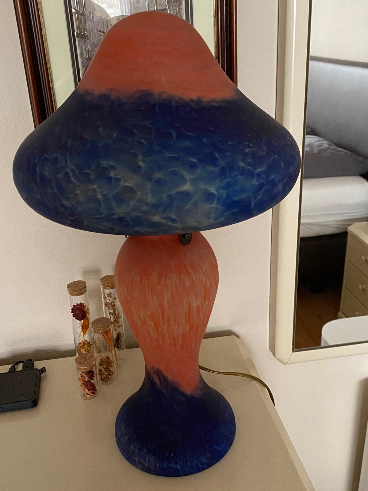 Sfeervolle art deco tafellamp, Ophalen, Zo goed als nieuw, Art deco