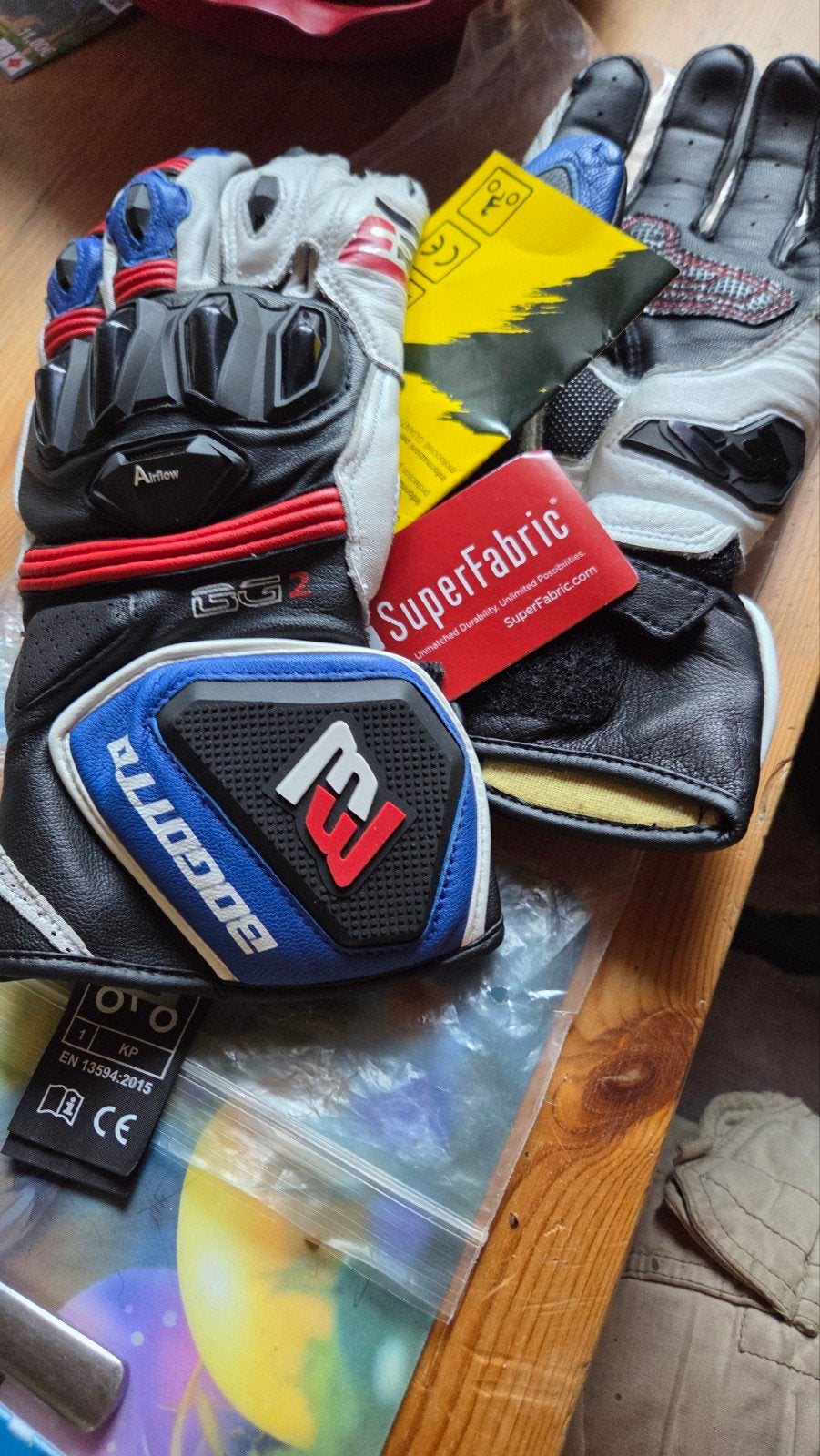 Gants de moto, Bogotto, Enlèvement, Neuf, avec ticket, Hommes