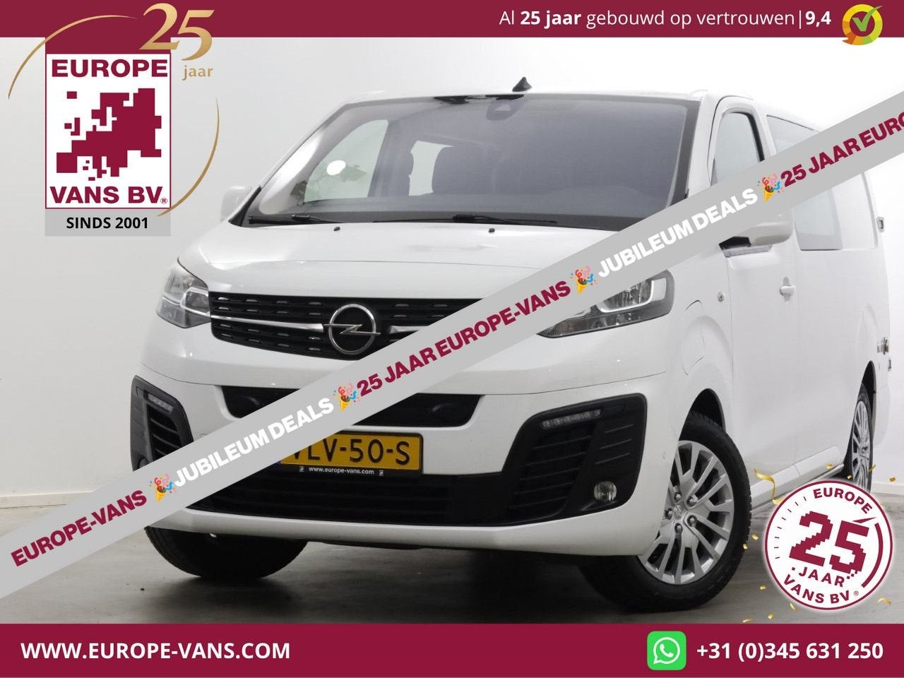 Opel Vivaro-e Innovation Lang D.C. 100% Elektrisch SOH 87% A, Auto's, Bestelwagens en Lichte vracht, Automaat, Wit, Opel, Onderhoudsboekje