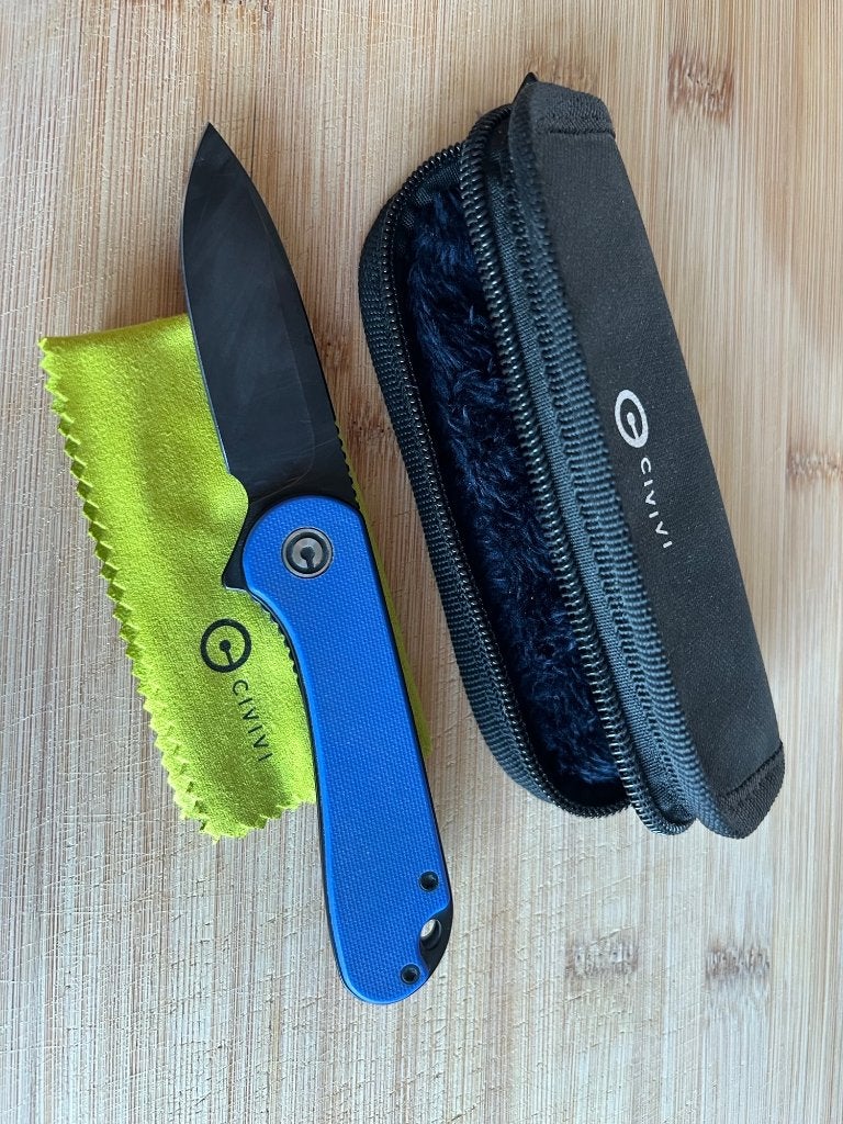 EDC QSP Penguin + Civivi Elementum (quasi nieuw + etui), Verzamelen, Overige Verzamelen, Ophalen, Zo goed als nieuw