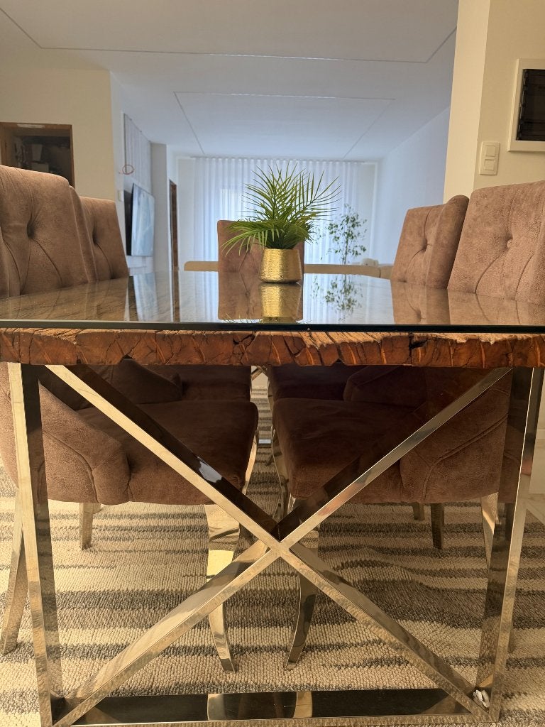 Eettafel, Overige houtsoorten, Zo goed als nieuw, Vijf personen of meer, 150 tot 200 cm
