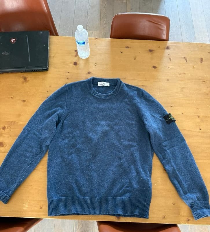Stone Island wollen M trui blauw, Kleding | Heren, Ophalen of Verzenden, Zo goed als nieuw