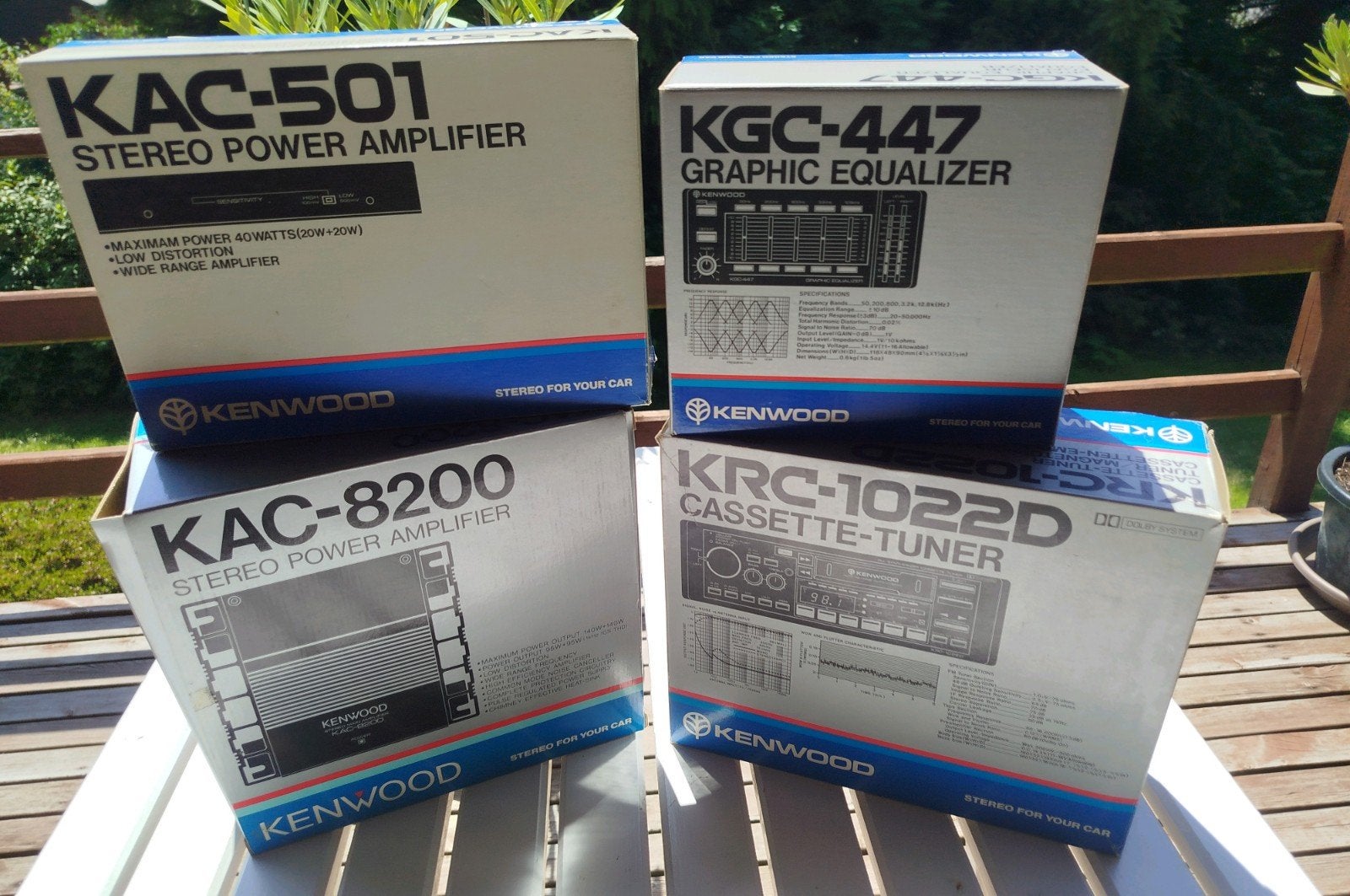 NIEUW - COLLECTOR - 4 app. - KENWOOD OLD-SCHOOL autoradio, Ophalen, Nieuw