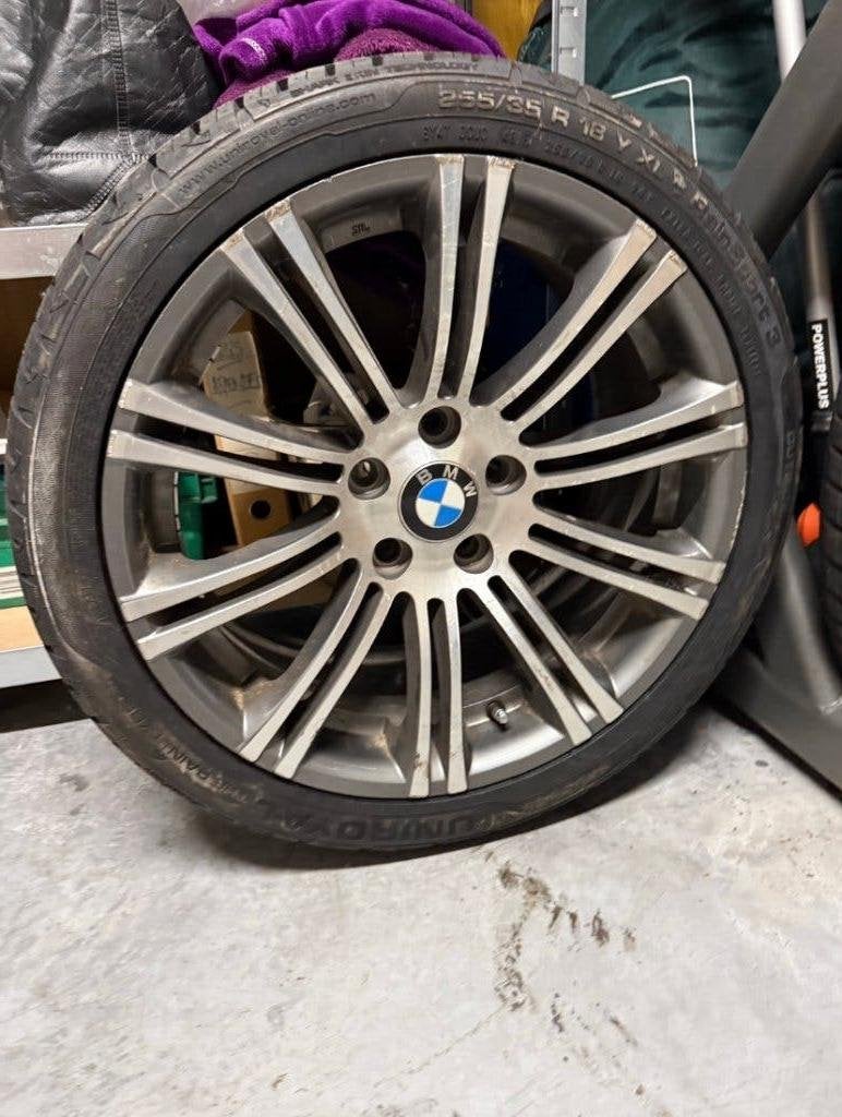 2 jantes BMW origine 18 pouces + pneus 255/35 R18, Enlèvement, 18 pouces, Pneu(s)