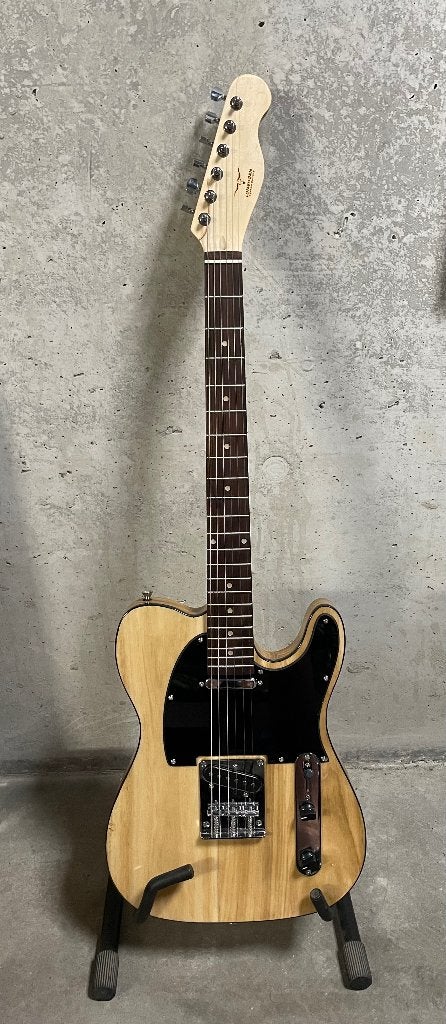 Longhorn Telecaster en bois naturel, Musique & Instruments, Instruments à corde | Guitares | Électriques, Enlèvement, Comme neuf