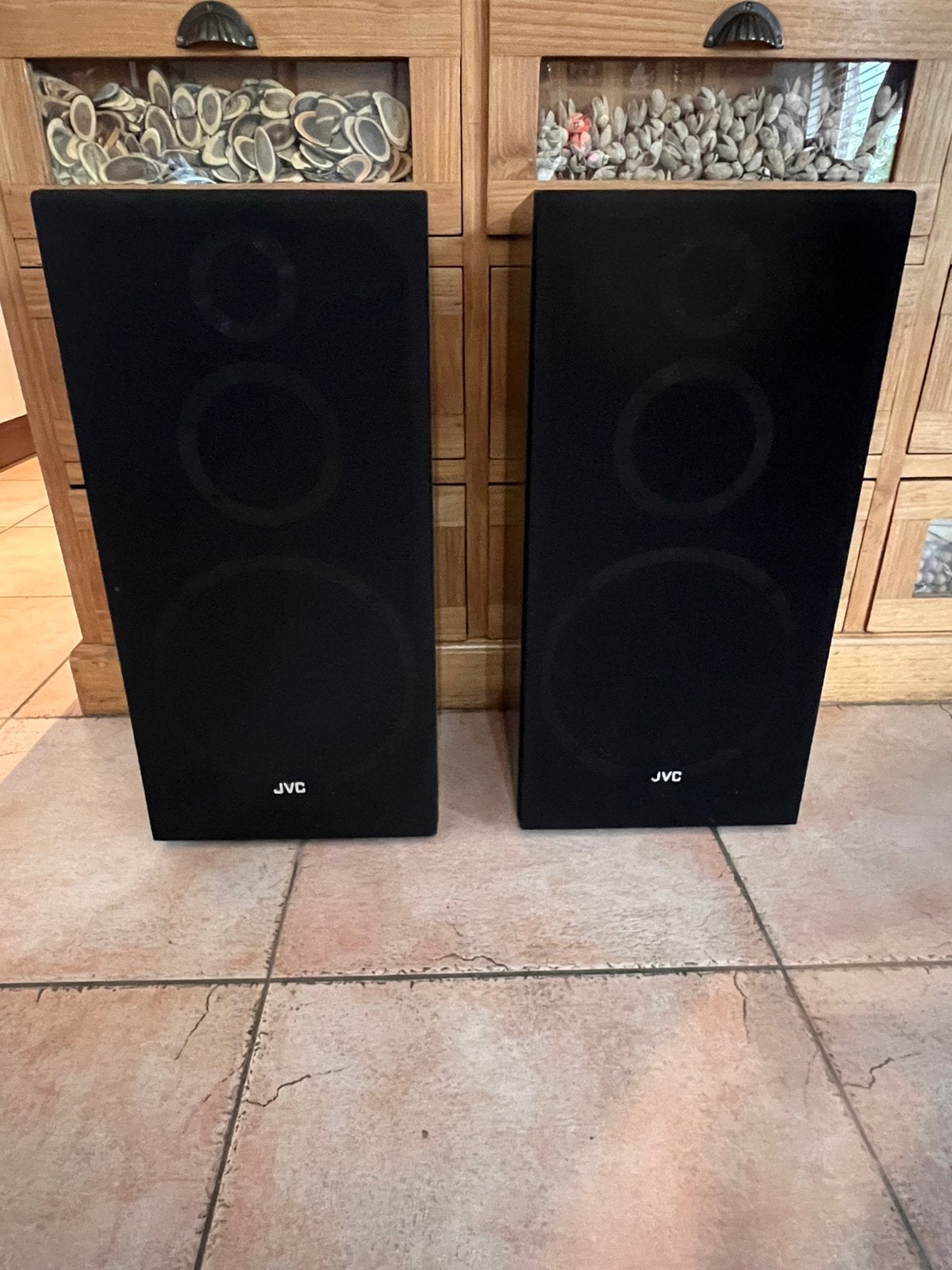 Enceintes vintages JVC S-77R (3voies-120w) 1980 caisson ok, JVC, Bass-reflex, 60 à 120 watts, Enlèvement
