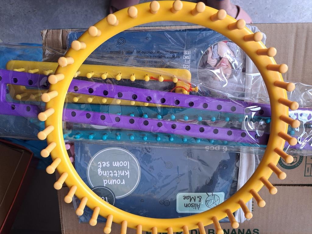 Loom breiringen en naalden, alles in 1 set, Hobby en Vrije tijd, Breien en Haken, Ophalen of Verzenden, Nieuw, Breien, Overige typen