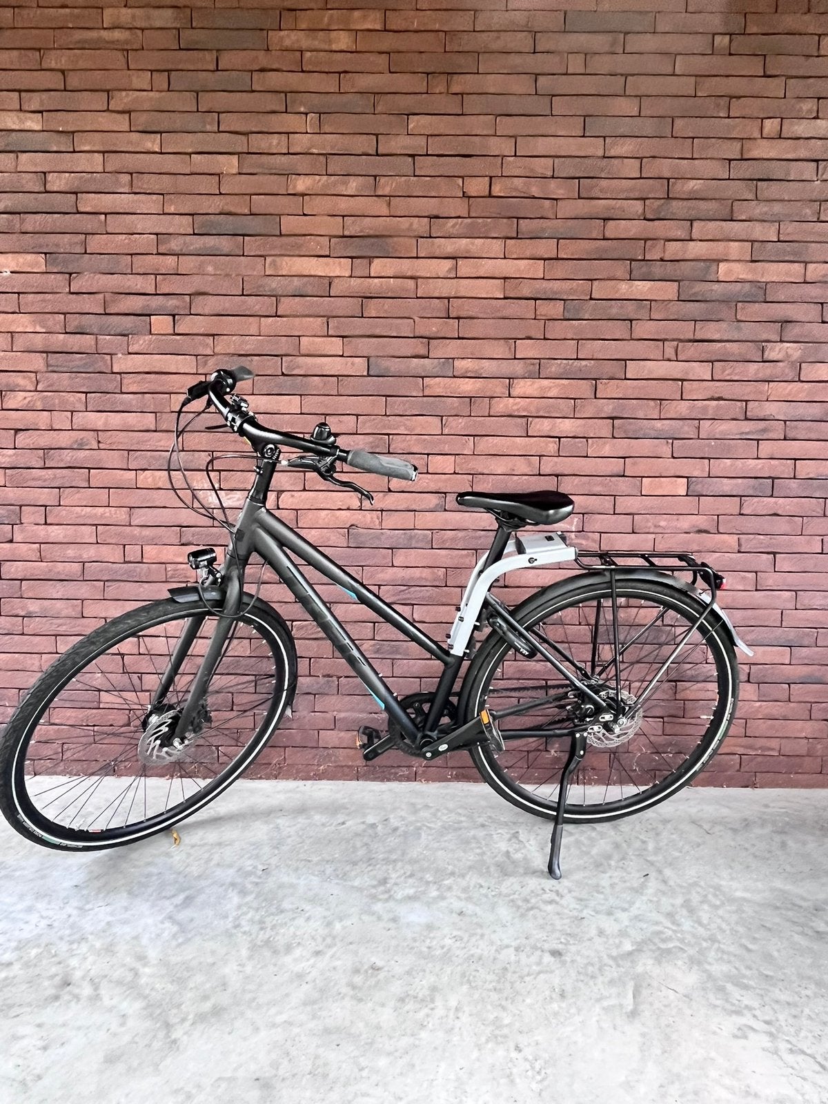 Trek L500 Stagger mat zwart (maat 45 cm) met riemaandrijving, Vélos & Vélomoteurs, Accès (extra) bas, Autres marques, Moins de 47 cm