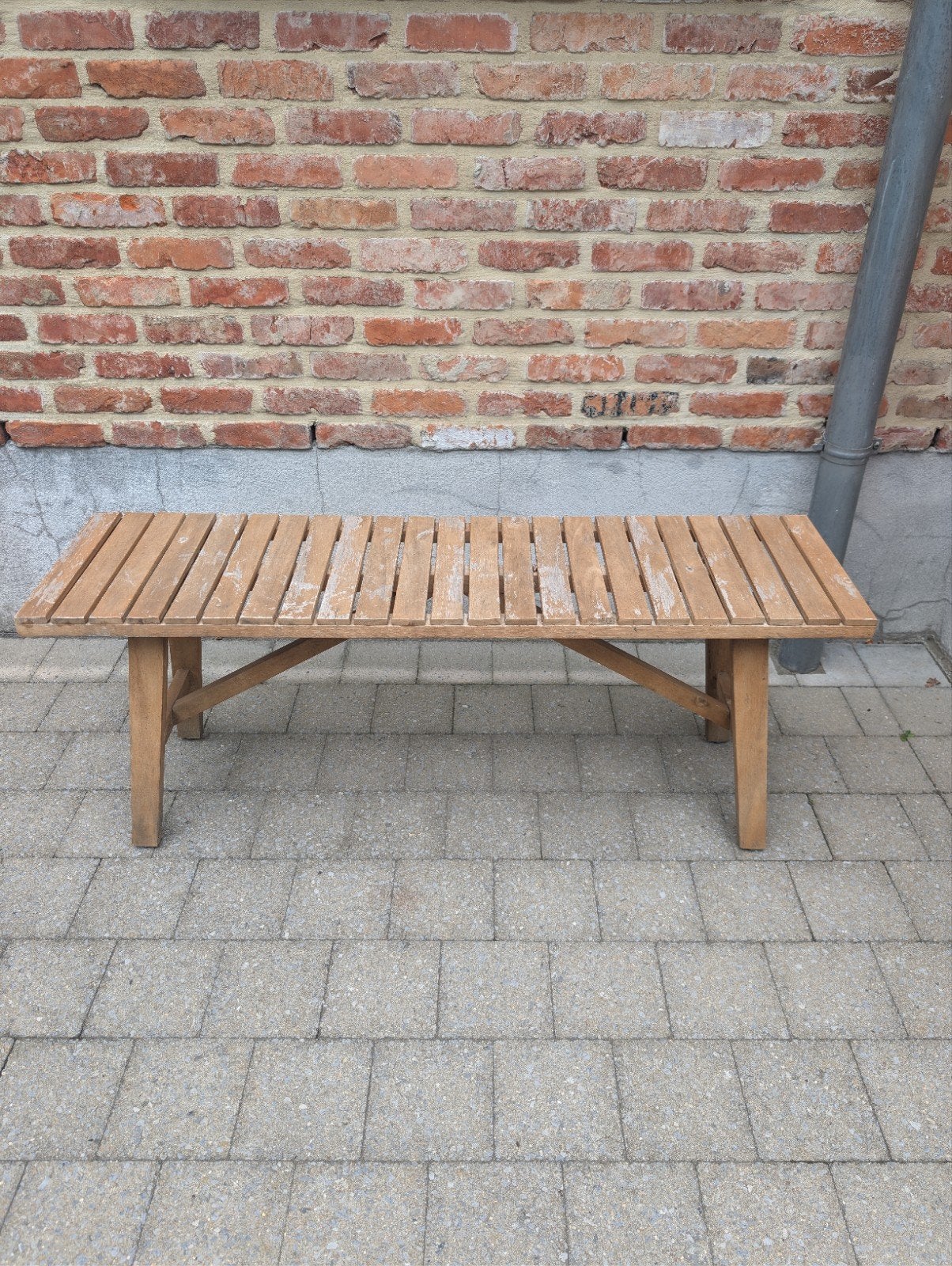 Houten zitbankje, Ophalen