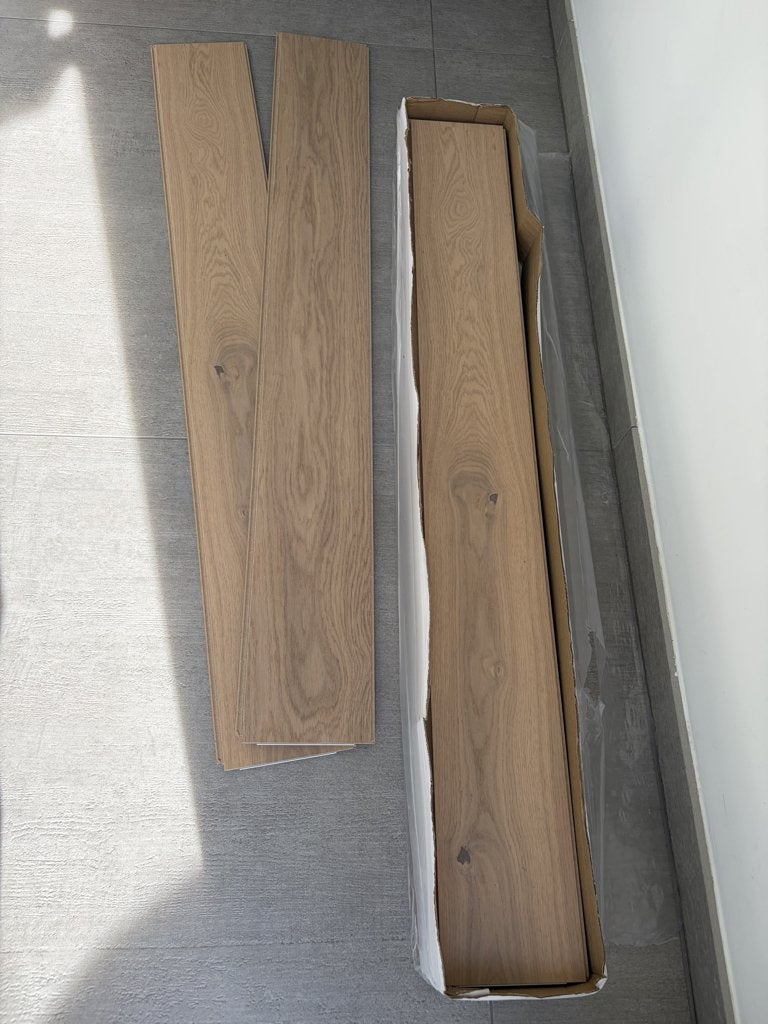 Fineerparket - 6 pakken - 1185 x 148 x 10, 50 tot 150 cm, Nieuw, 5 tot 10 m², 10 tot 30 cm