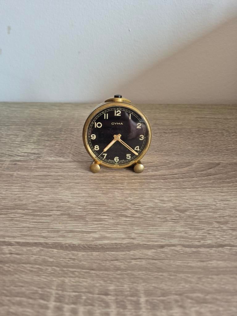 Zwitserse wekker uit 1950 mechanische, Antiek en Kunst, Ophalen of Verzenden
