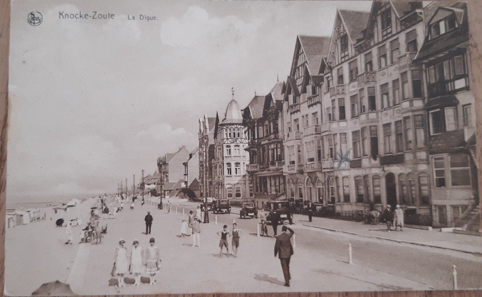 Knokke ZOUTE la digue ZEEDIJK jaren 20, Ophalen of Verzenden