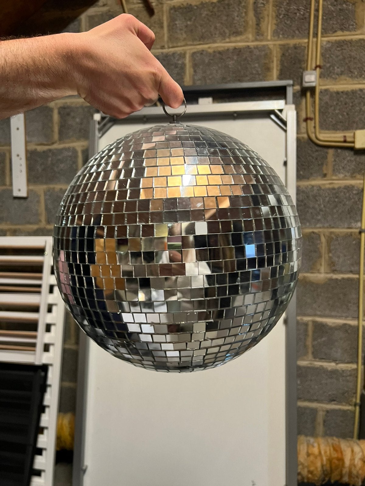 Discobol met echt glas/ 30 cm diameter, Muziek en Instrumenten, Ophalen, Zo goed als nieuw, Discobol