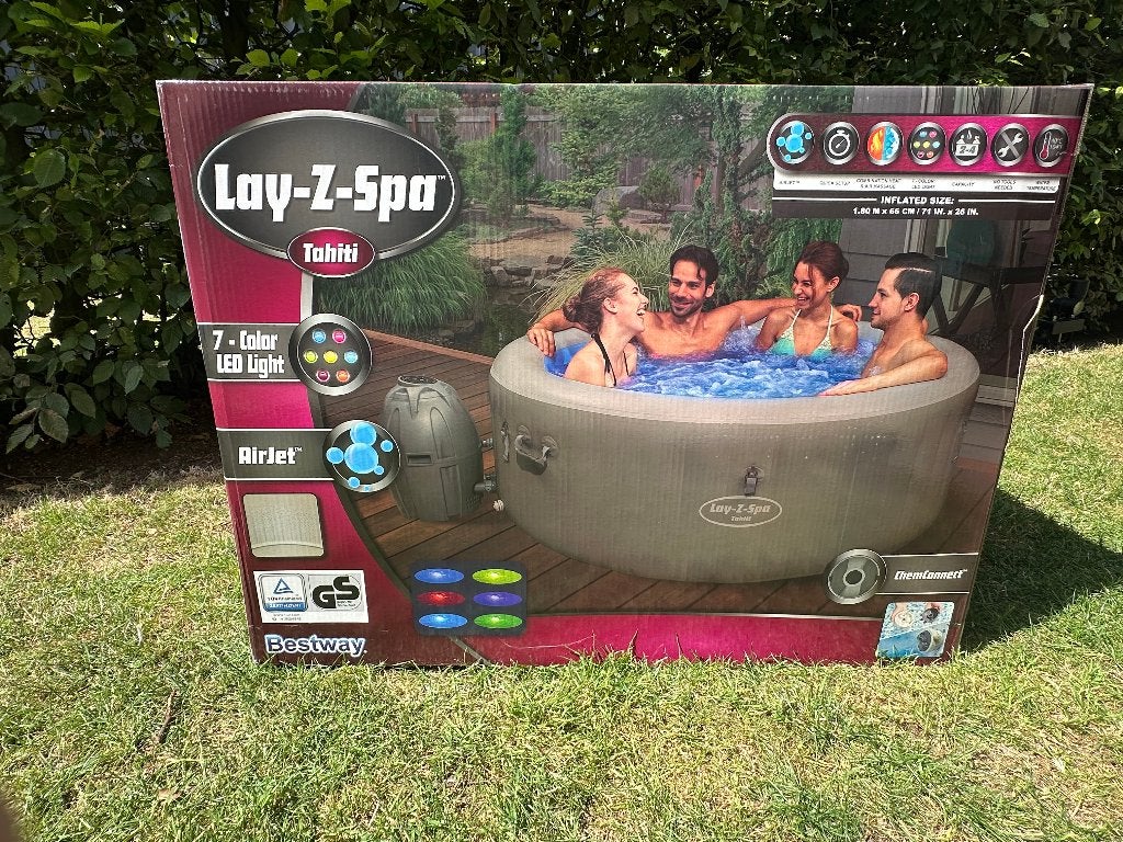Lay-Z-Spa Tahiti, Jardin & Terrasse, Bains à remous et Spas, Enlèvement, Neuf, Gonflable