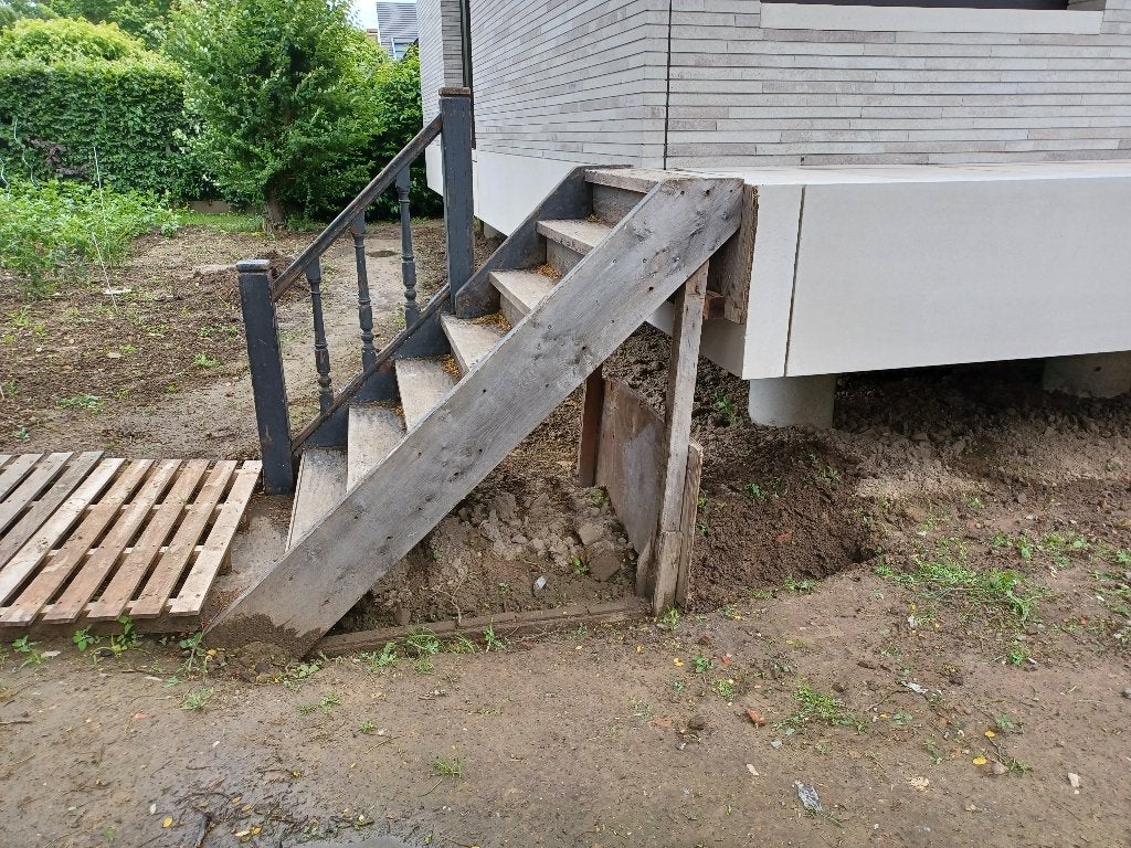 2 werftrappen, Enlèvement, Utilisé, Escalier, Moins de 2 mètres