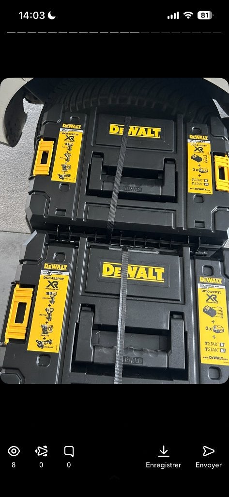 Pack Dewalt DCK422P3T, Enlèvement, Neuf, Perceuse sans fil, DeWalt