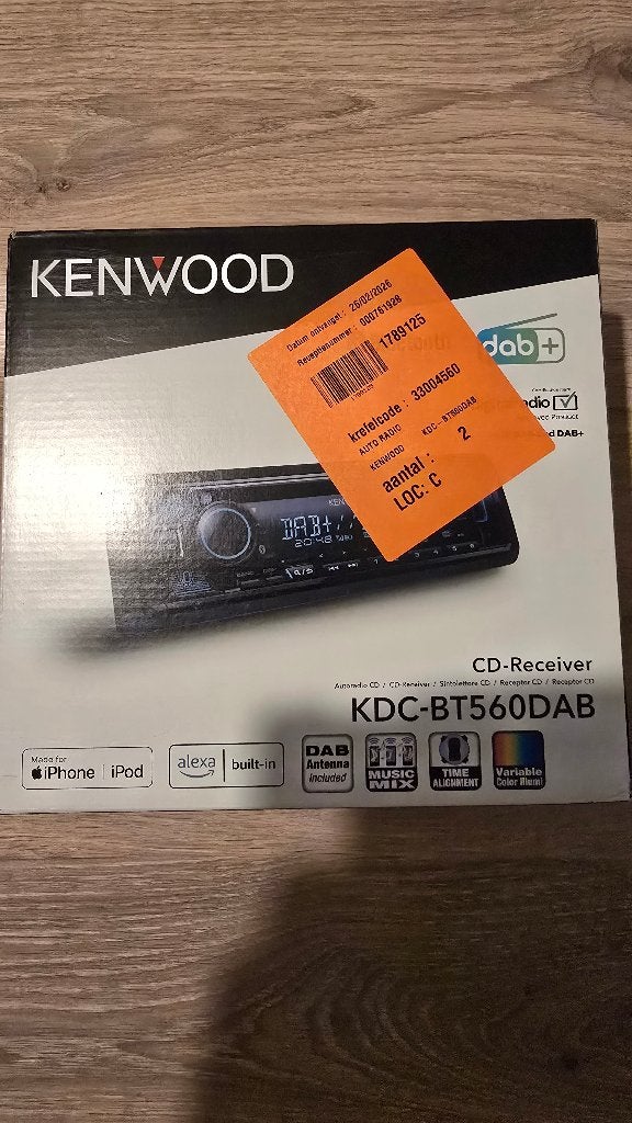 Autoradio kenwood, Ophalen of Verzenden, Nieuw
