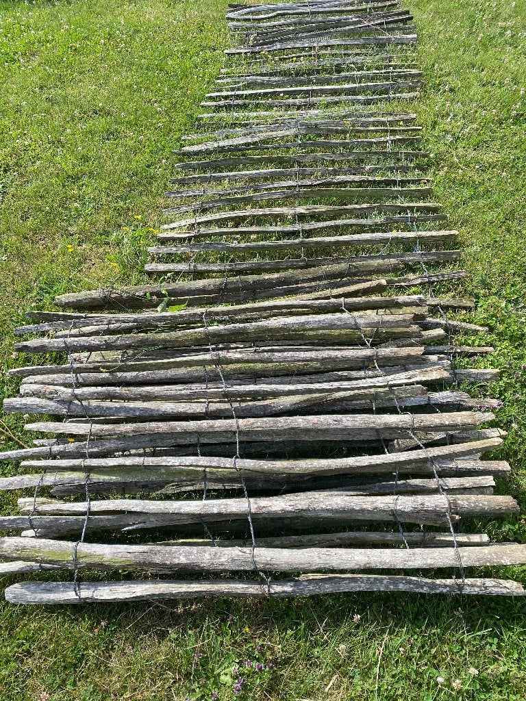 Cloture chataignier - 120cm, Enlèvement, Utilisé, Bois
