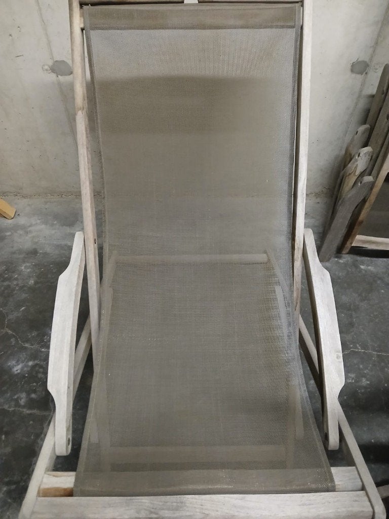 Ligzetel / ligstoel teak Bristol, Tuin en Terras, Ligbedden, Ophalen, Gebruikt, Inklapbaar
