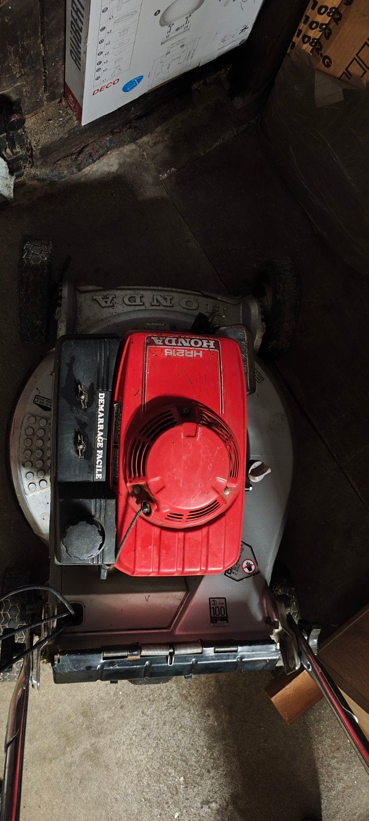 Honda HR 214 Grasmaaier, Ophalen