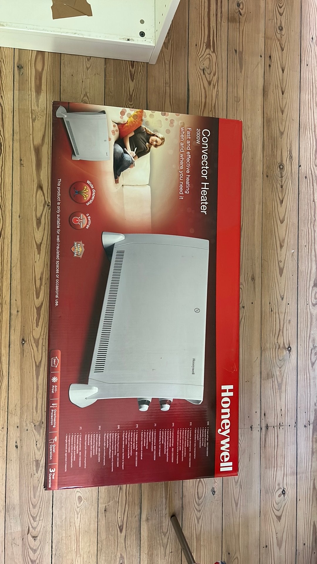 Honeywell convectorverwarming 2000w, Ophalen, Zo goed als nieuw