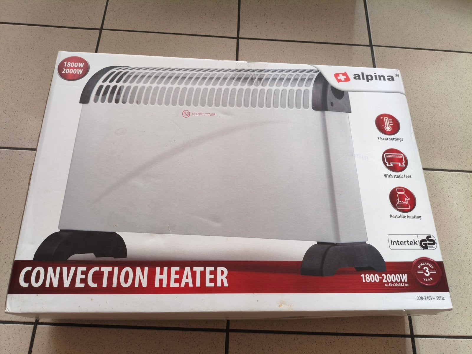 Chauffage électrique, Bricolage & Construction, Enlèvement, Comme neuf, 800 watts ou plus