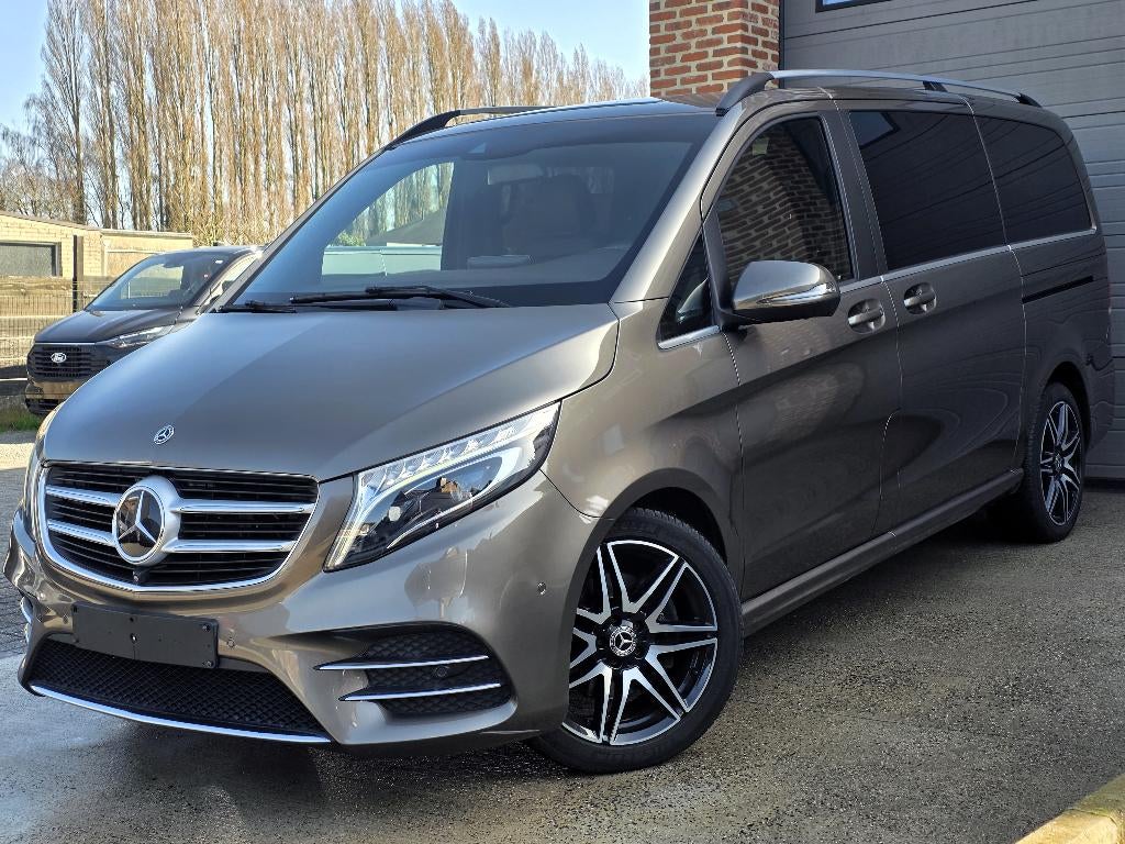 Mercedes V250d AMG Line - Dub Cab - FULL OPTION - 87.000 KM, Cuir, Argent ou Gris, Achat, Euro 6