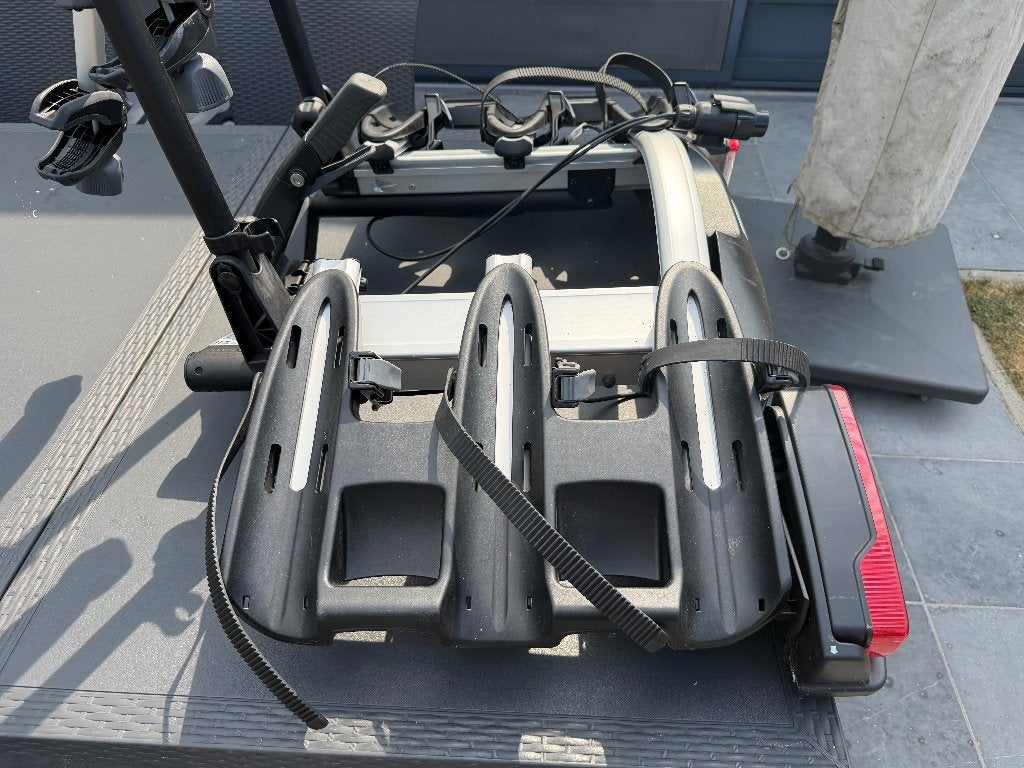 Thule fietsenrek voor 3 fietsen, Auto diversen, Fietsendragers, Ophalen, 3 fietsen of meer, Gebruikt, Trekhaakdrager
