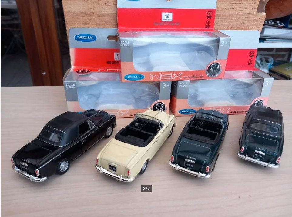 14 schaalmodellen Peugeot 403 & 404 cabriolet en 504, nieuw, Enlèvement, Neuf, Voiture