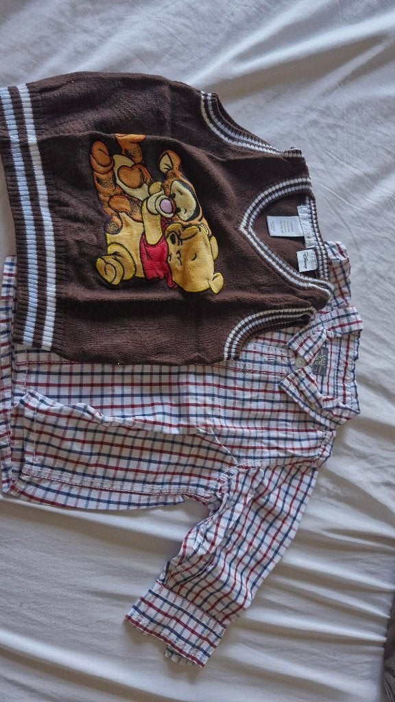 t68 shirt + trui, Zo goed als nieuw, Setje, Jongetje, Ophalen
