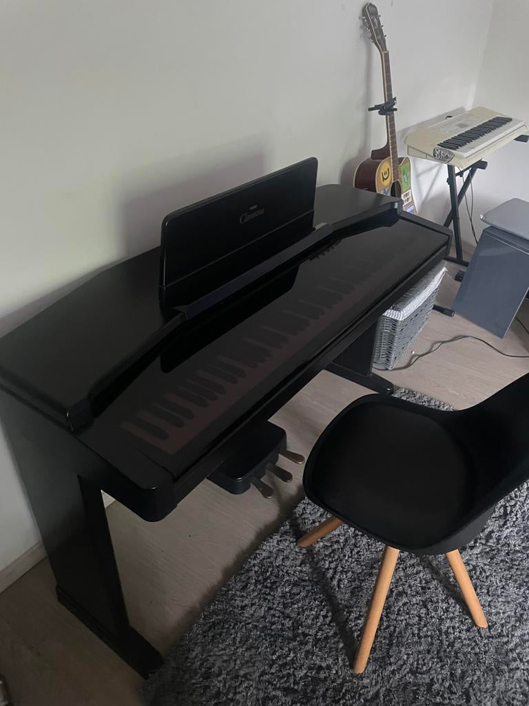 Yamaha clavinova cvp65, Muziek en Instrumenten, Ophalen, Zwart, Zo goed als nieuw, Piano