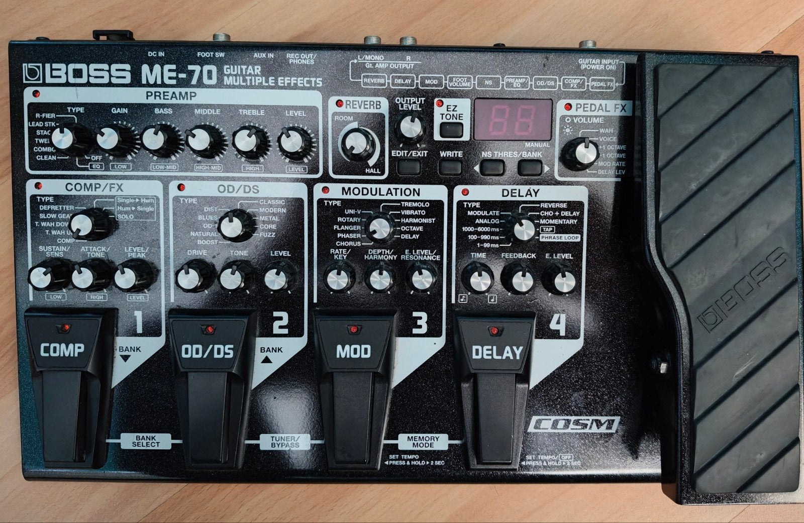 Boss ME-70 Multi-effectpedaal, Musique & Instruments, Effets, Enlèvement ou Envoi
