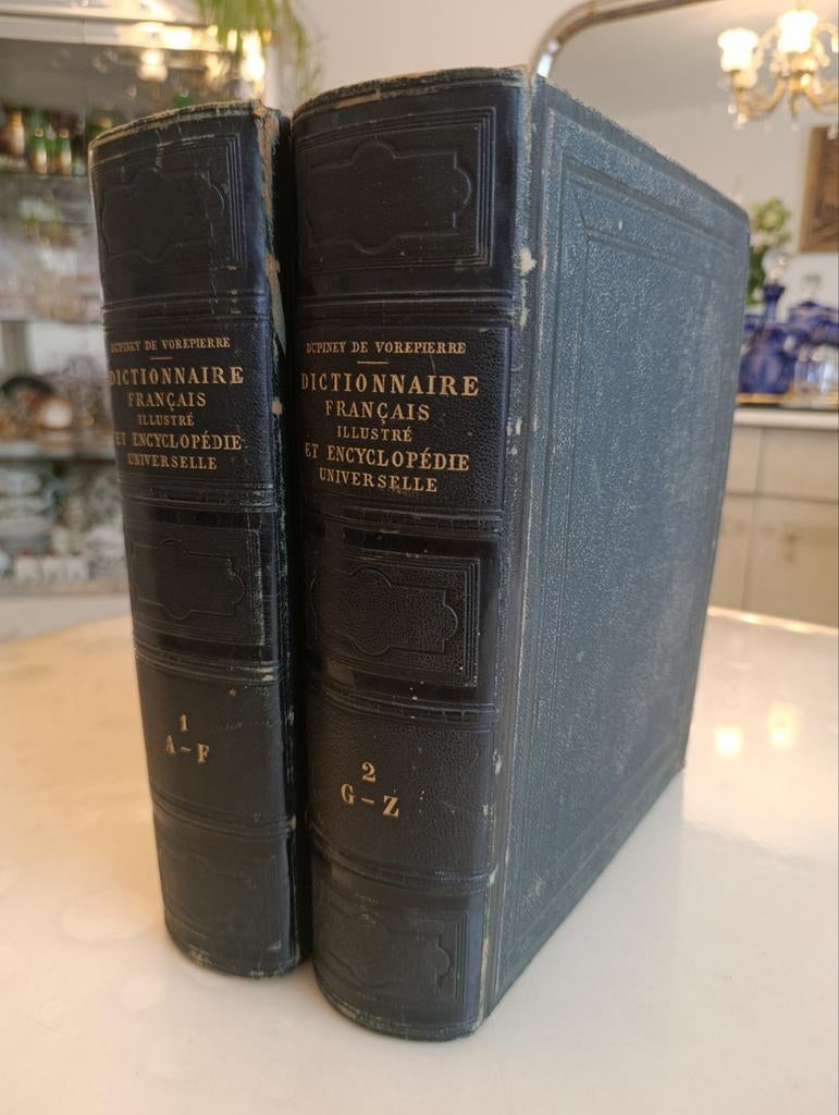 1875 Encyclopédie ancien 2 volumes livre, Livres
