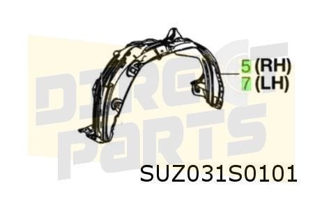 Suzuki Across / Toyota RAV4 modderkuip Links voor Origineel!, Neuf, Suzuki, -, -