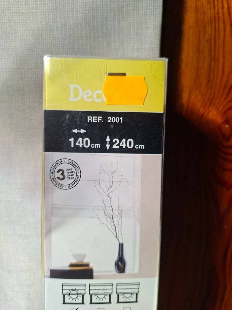 Store Decosol - 140 cm x 240 cm, Maison & Meubles, Ameublement | Rideaux & Stores à lamelles, Neuf, Autres marques, Store enrouleur