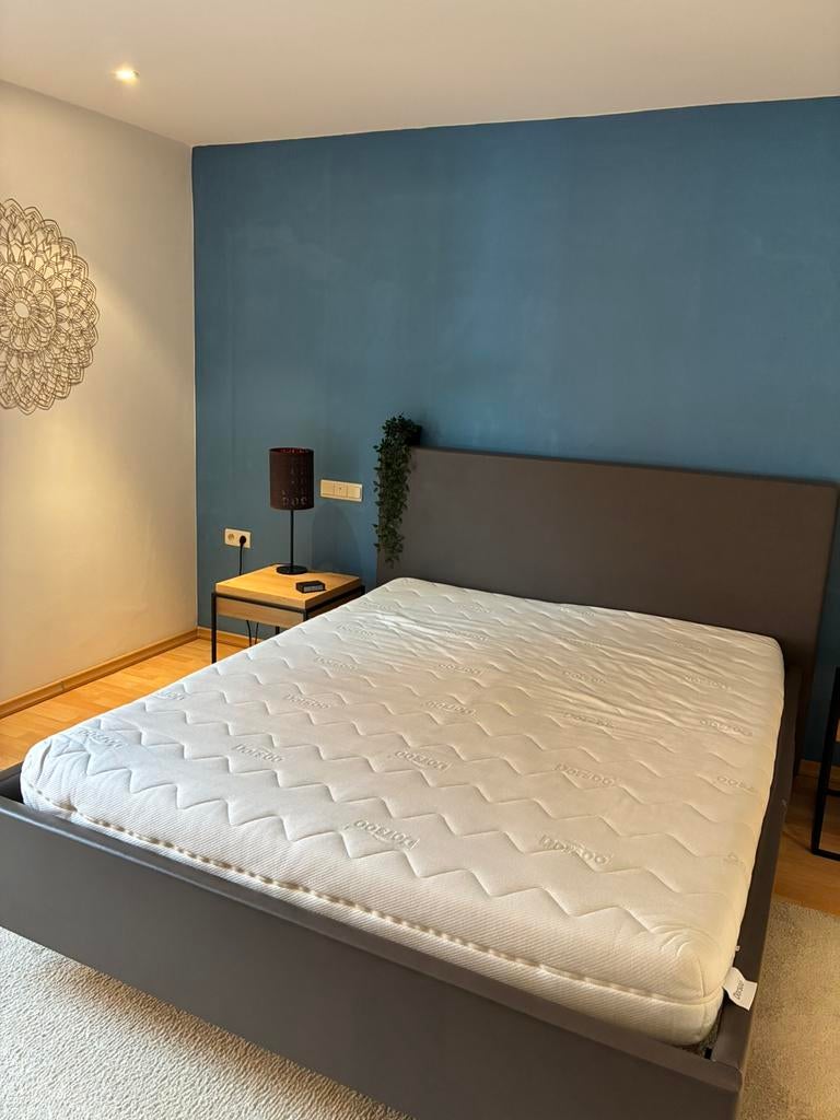 Dorso 2de hands bed met bedkader, Huis en Inrichting, Slaapkamer | Complete slaapkamers, Ophalen, Zo goed als nieuw, Tweepersoons