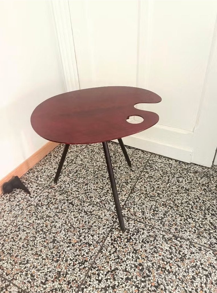 Lucien De Roeck for Boismanu - Palette table, Expo 1958, Antiquités & Art, Enlèvement