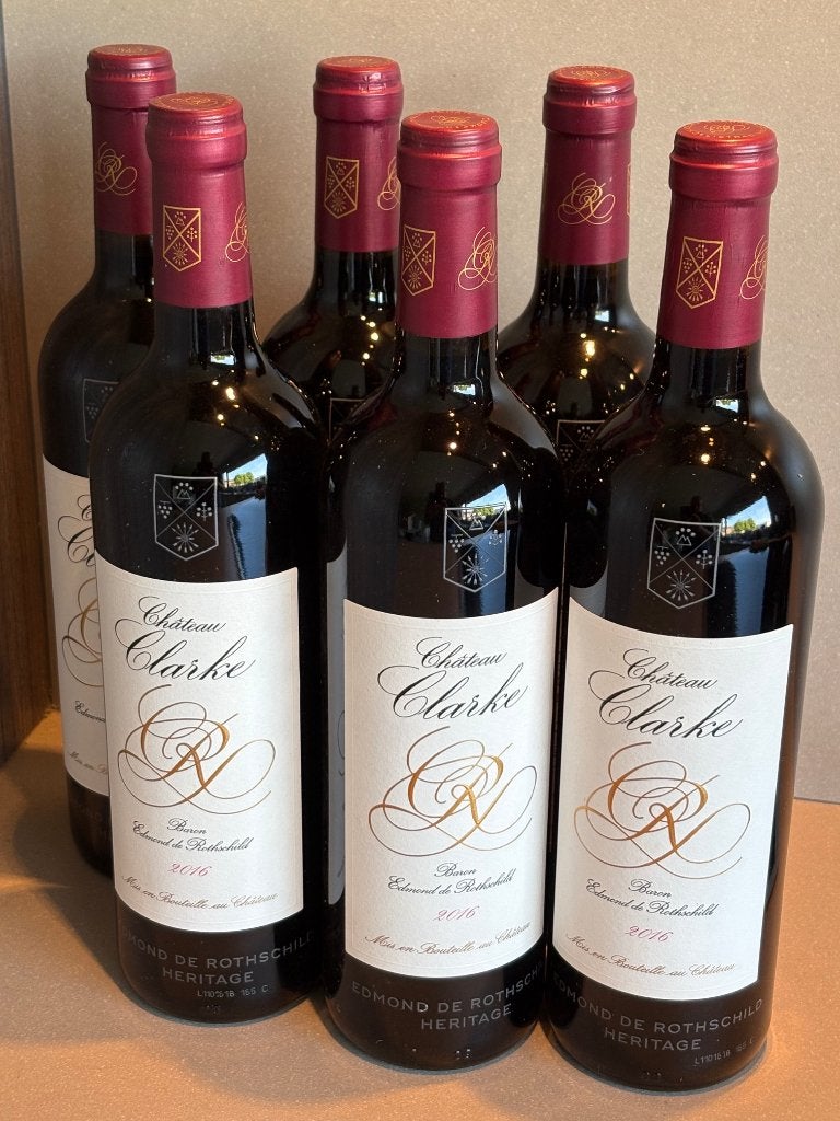 2016 Chateau Clarke - Bordeaux - 6 flessen, Frankrijk, Nieuw, Ophalen of Verzenden, Rode wijn