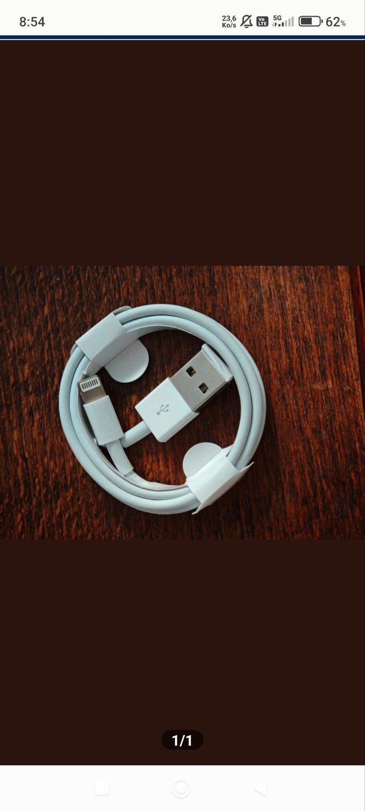Câble iphone, Enlèvement