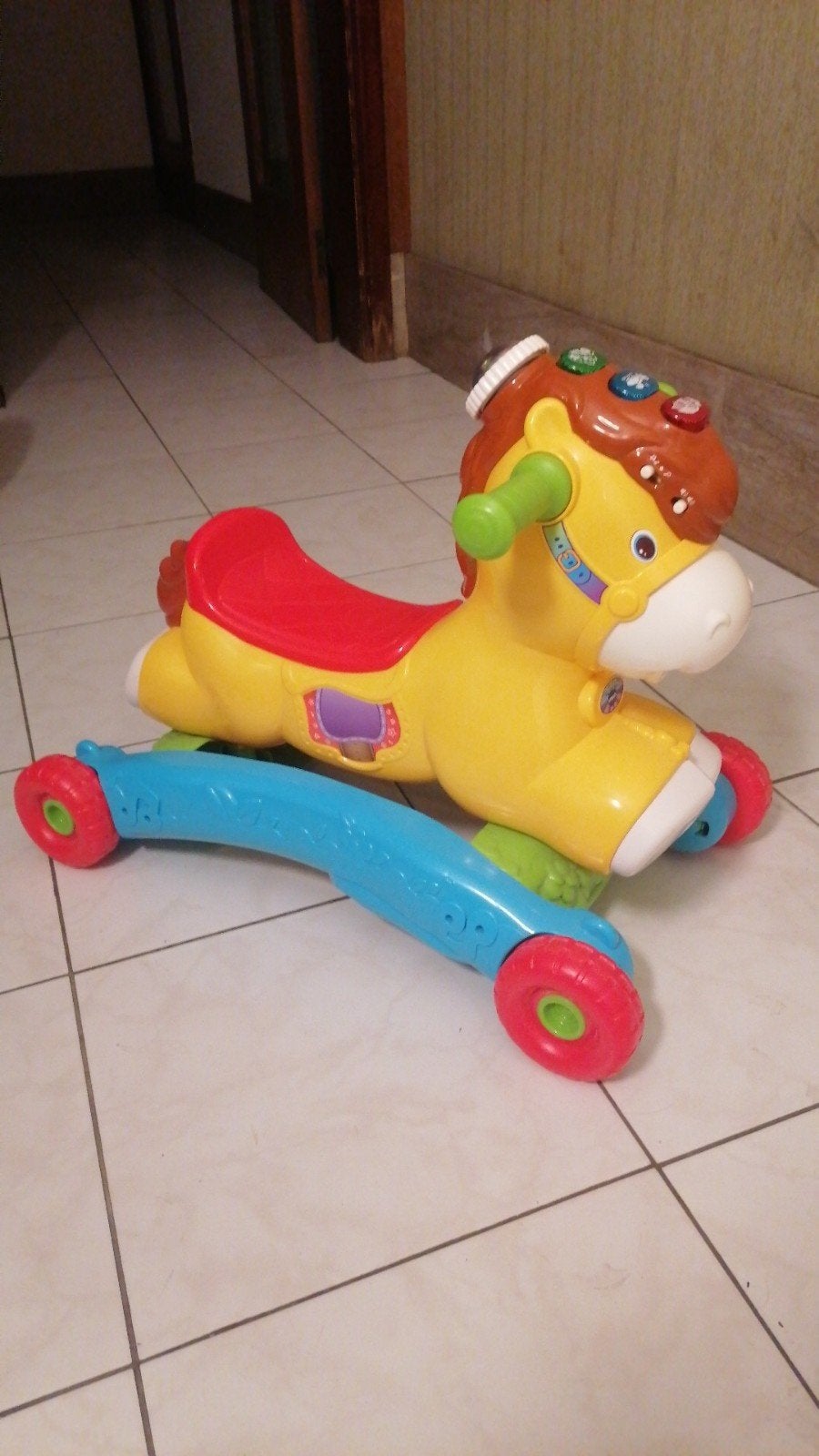 2 in 1 hobbelpaard -VTech P’tit Galop Mon Poney Basculo, Ophalen, Zo goed als nieuw